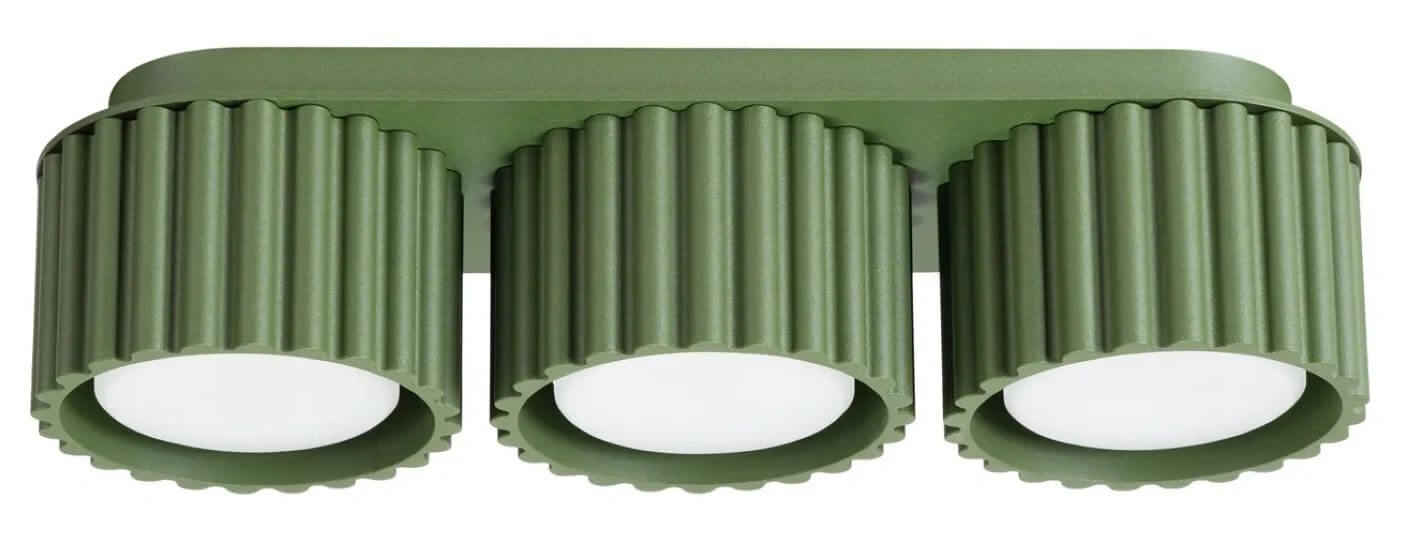 Sollux Lighting Aura mennyezeti lámpa 3x10 W zöld SL.2631