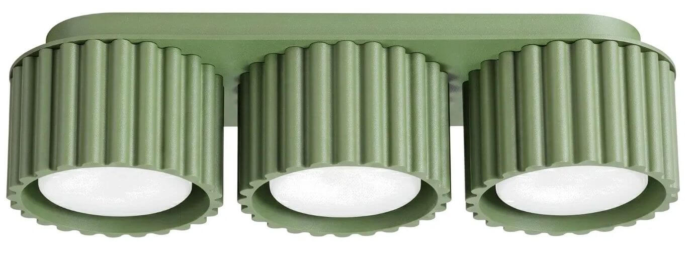 Sollux Lighting Aura mennyezeti lámpa 3x10 W zöld SL.2639