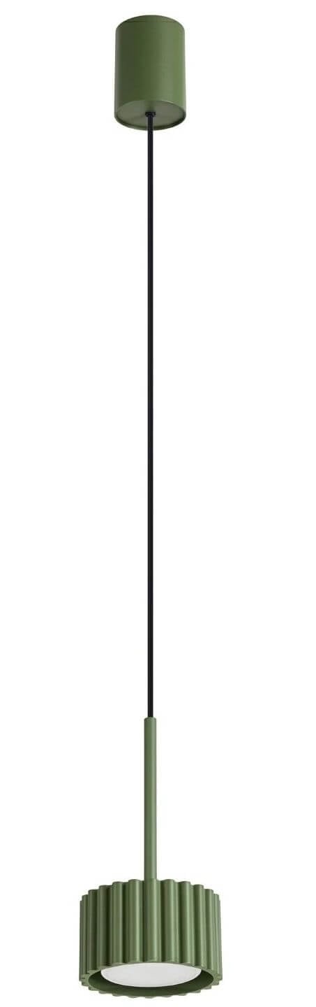 Sollux Lighting Aura függőlámpa 1x10 W zöld SL.2679