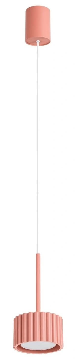 Sollux Lighting Aura függőlámpa 1x10 W rózsaszín SL.2685