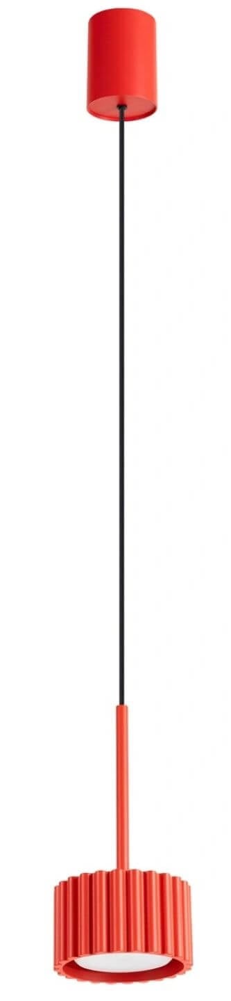 Sollux Lighting Aura függőlámpa 1x10 W piros SL.2689