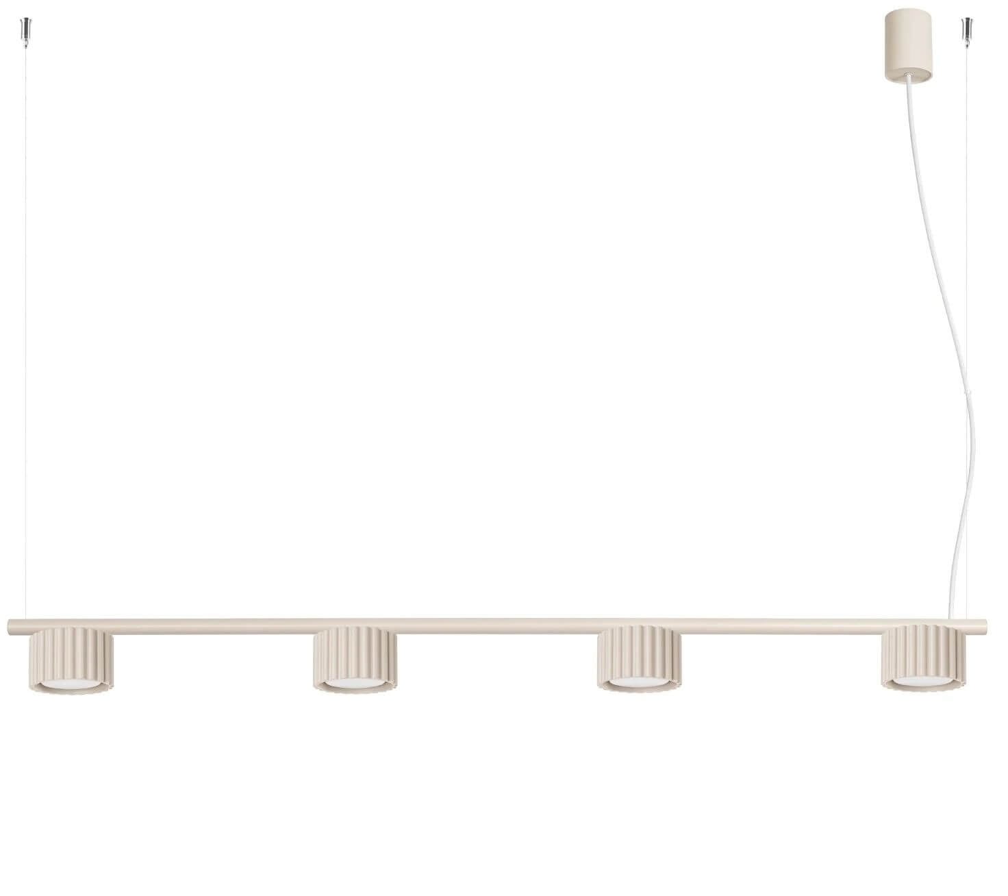 Sollux Lighting Aura függőlámpa 4x10 W bézs SL.2697