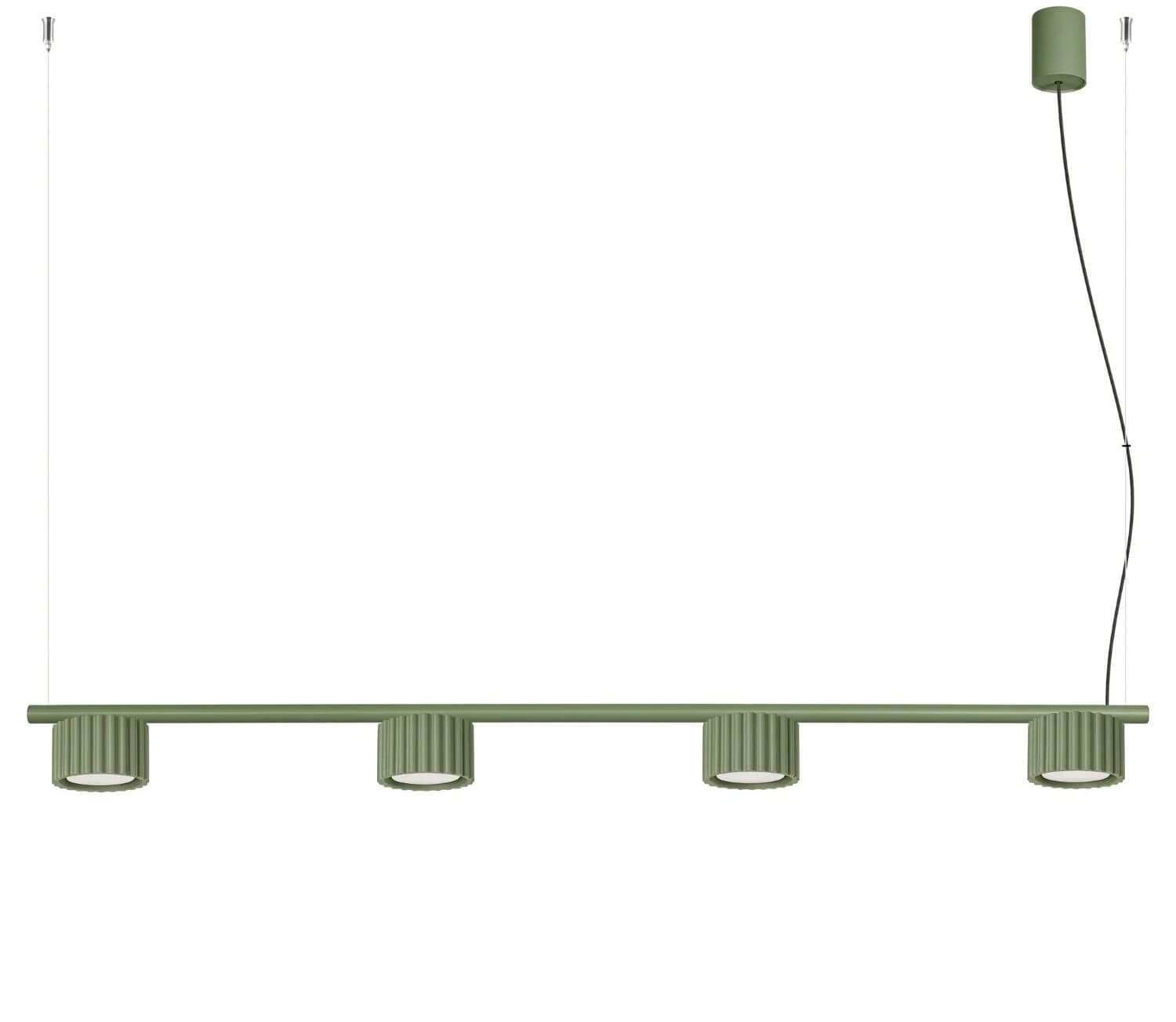 Sollux Lighting Aura függőlámpa 4x10 W zöld SL.2698