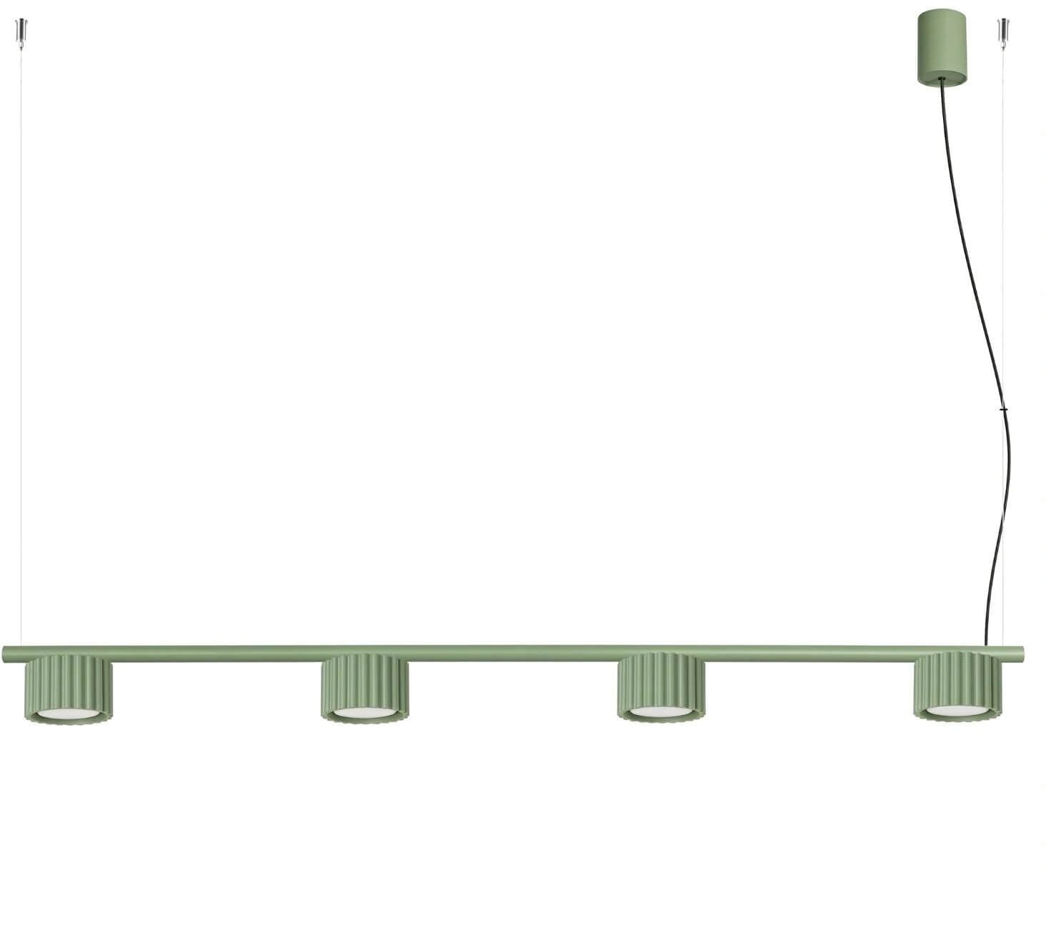 Sollux Lighting Aura függőlámpa 4x10 W zöld SL.2706