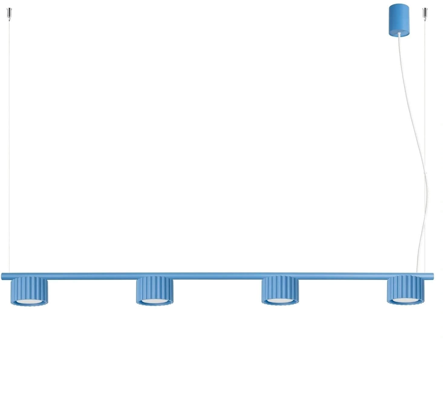 Sollux Lighting Aura függőlámpa 4x10 W kék SL.2710