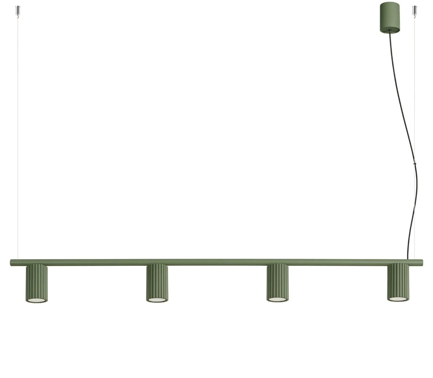 Sollux Lighting Karbon függőlámpa 4x10 W zöld SL.2714