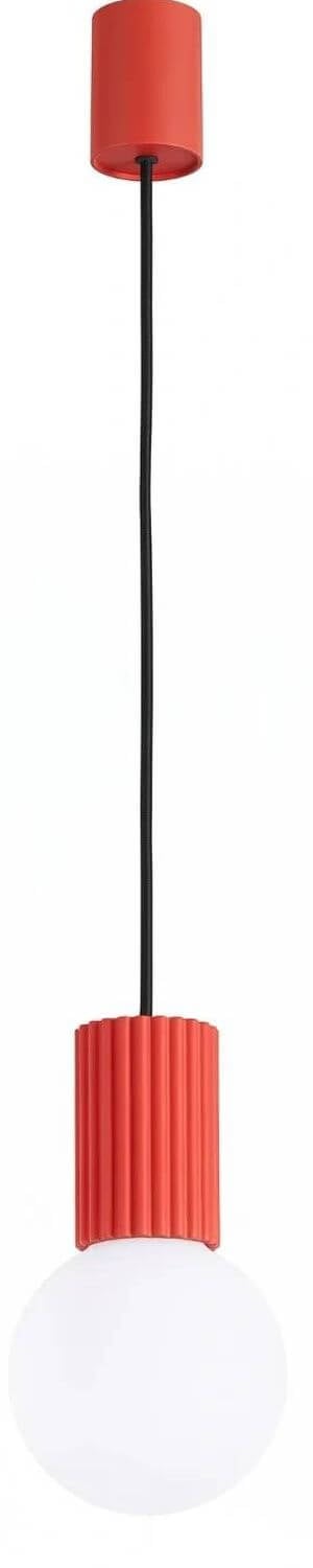 Sollux Lighting Halo függőlámpa 1x8 W fehér-piros SL.2396