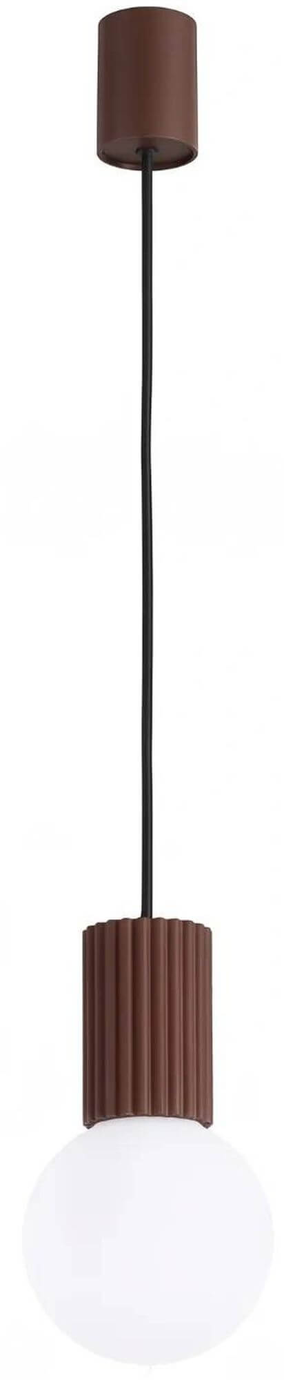 Sollux Lighting Halo függőlámpa 1x8 W fehér-barna SL.2399