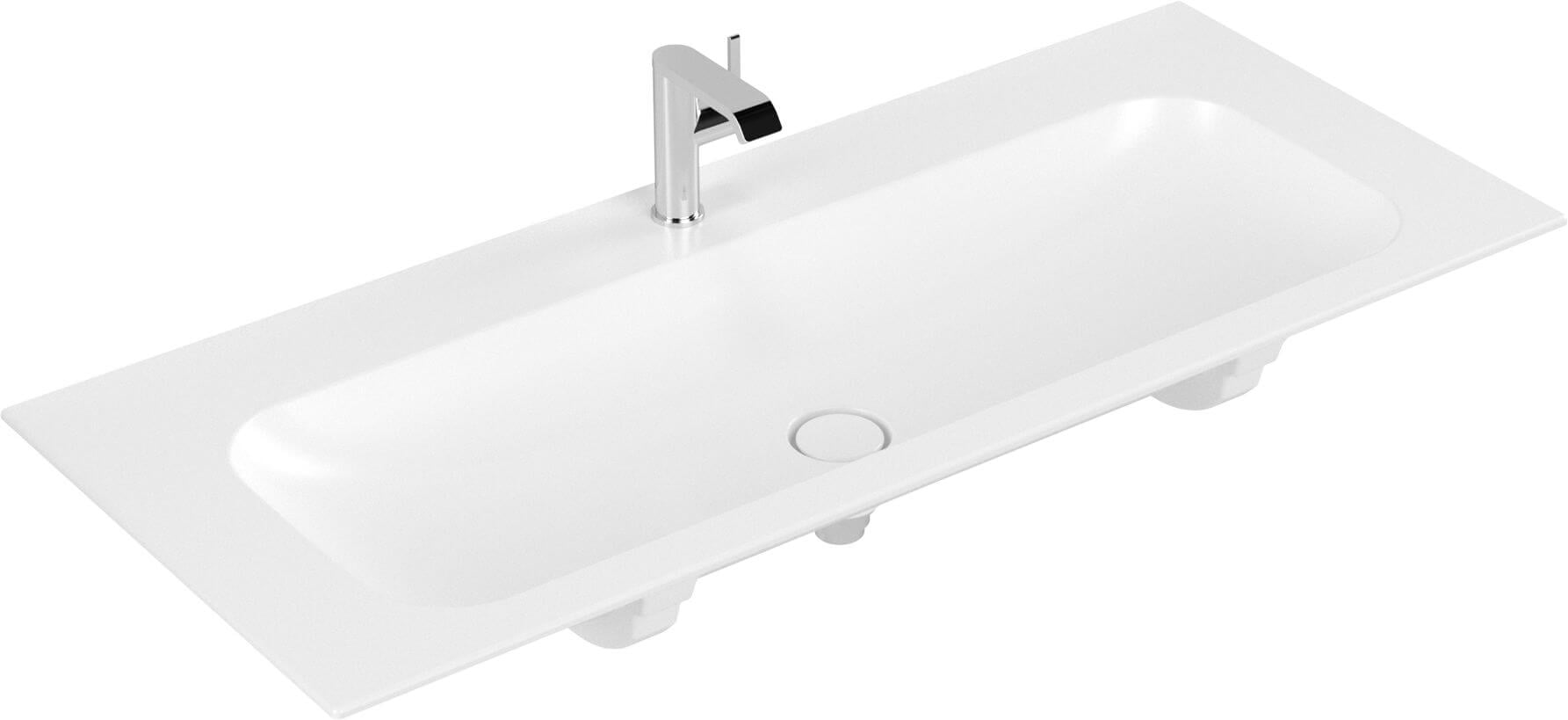 Villeroy & Boch Finion mosdótál 120x50 cm négyszögletes beépíthető fehér fényes 4164C2RW