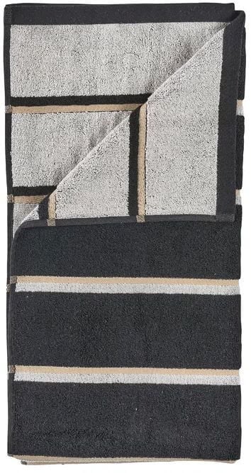Zone Denmark Sauna törölköző 100x50 cm pamut fekete 37621