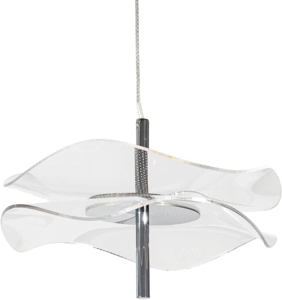 Altavola Design Mariposa függőlámpa 1x6 W króm-átlátszó LA102/P_chrom_3000K