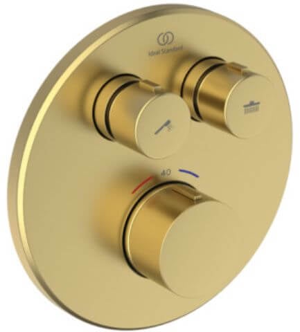 Ideal Standard Ceratherm Navigo zuhanycsaptelep süllyesztett z termosztáttal arany A8579A2