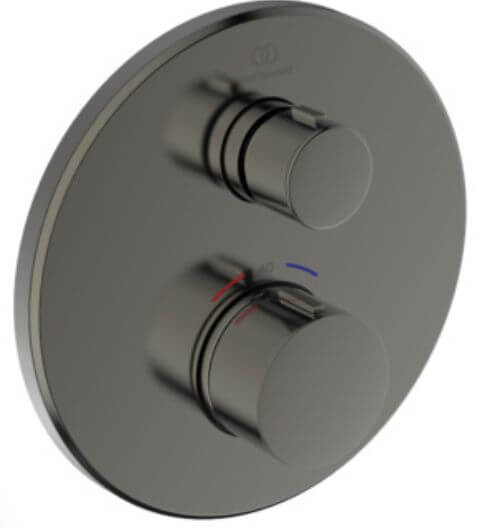 Ideal Standard Ceratherm Navigo zuhanycsaptelep süllyesztett z termosztáttal grafit A8578A5