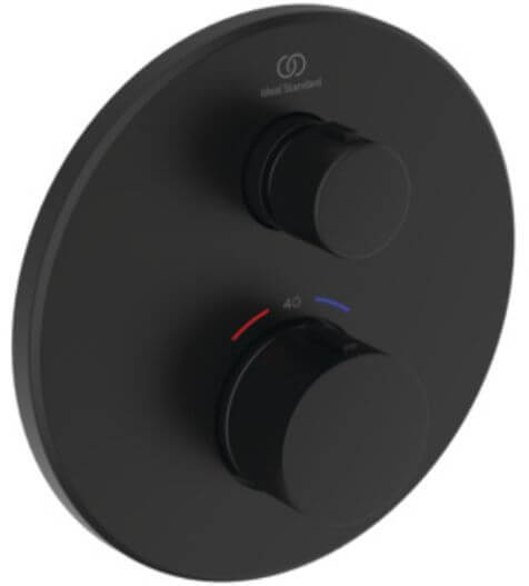 Ideal Standard Ceratherm Navigo zuhanycsaptelep süllyesztett z termosztáttal fekete A8578XG