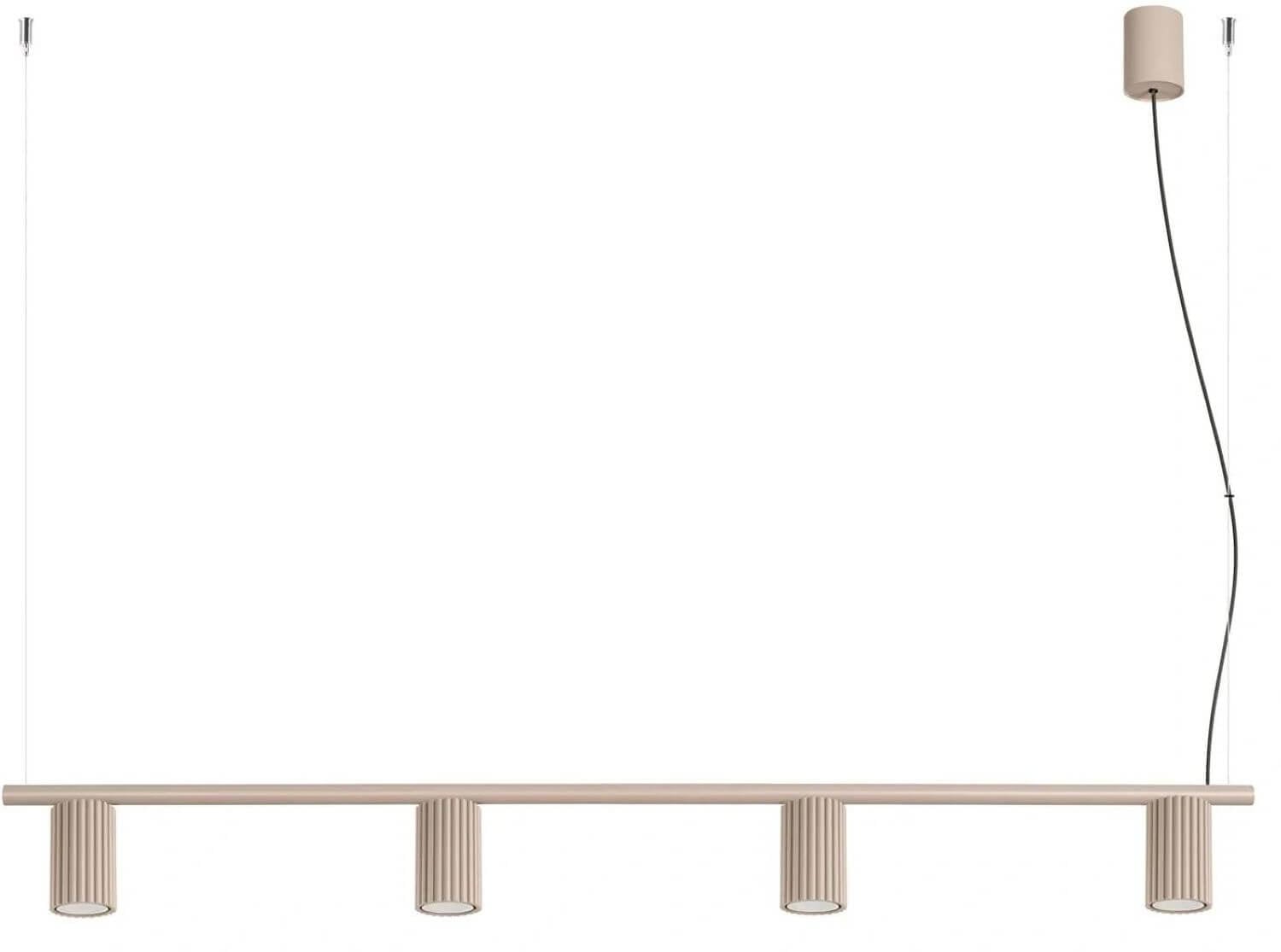 Sollux Lighting Karbon függőlámpa 4x10 W szürke/hamvas SL.2718