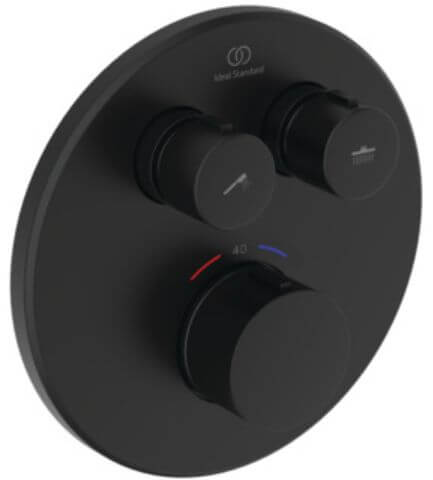 Ideal Standard Ceratherm Navigo zuhanycsaptelep süllyesztett z termosztáttal fekete A8579XG
