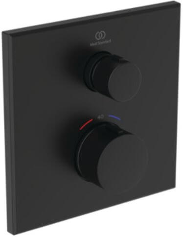 Ideal Standard Ceratherm Navigo zuhanycsaptelep süllyesztett z termosztáttal fekete A8580XG