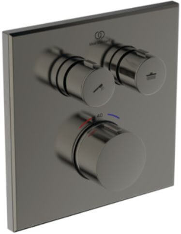 Ideal Standard Ceratherm Navigo zuhanycsaptelep süllyesztett z termosztáttal grafit A8581A5