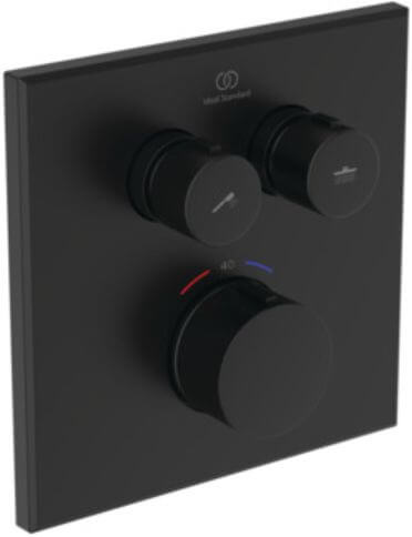 Ideal Standard Ceratherm Navigo zuhanycsaptelep süllyesztett z termosztáttal fekete A8581XG
