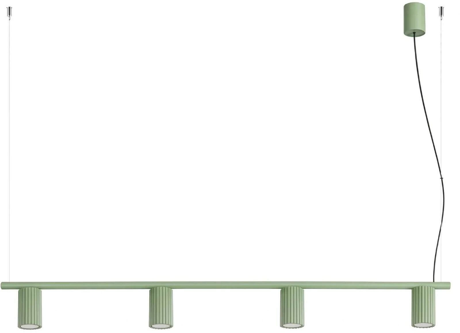 Sollux Lighting Karbon függőlámpa 4x10 W zöld SL.2722