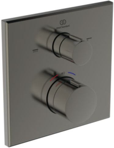 Ideal Standard Ceratherm C100 kád és zuhany csaptelep süllyesztett z termosztáttal grafit A8588A5