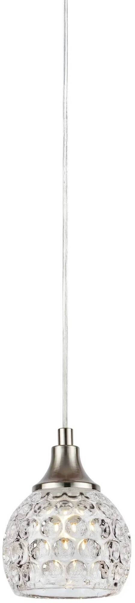 Markslöjd Clear függőlámpa 1x40 W átlátszó-nikkel 109292