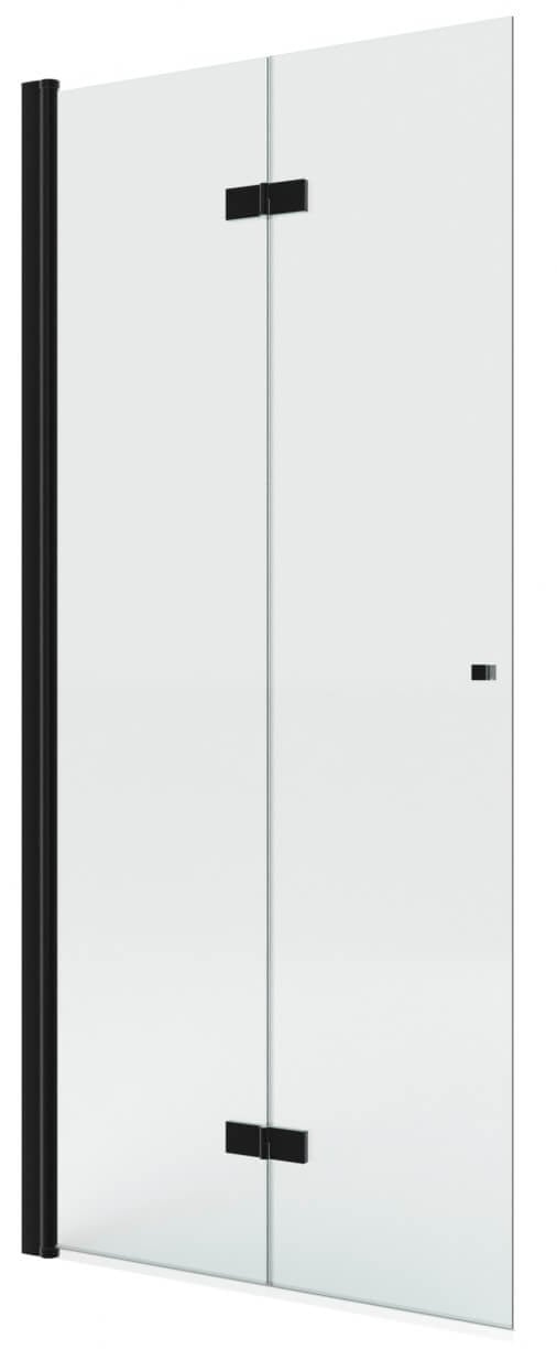 New Trendy New Soleo Black zuhanykabin fal walk-in 90 cm fekete matt/átlátszó üveg K-5753