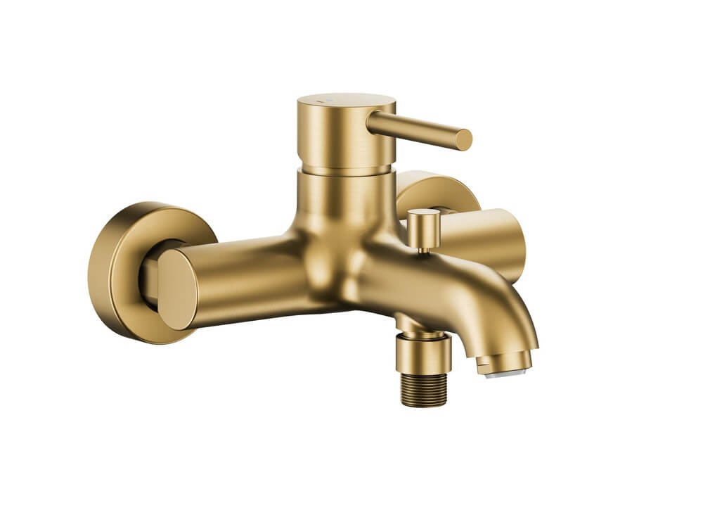 KFA Armatura Moza Brushed Light Gold kád és zuhany csaptelep fali arany 5034-010-39