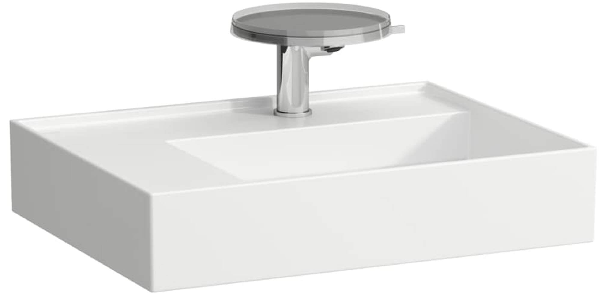 Laufen Kartell mosdótál 60x46 cm négyszögletes beépíthető fehér fényes H8103350001111