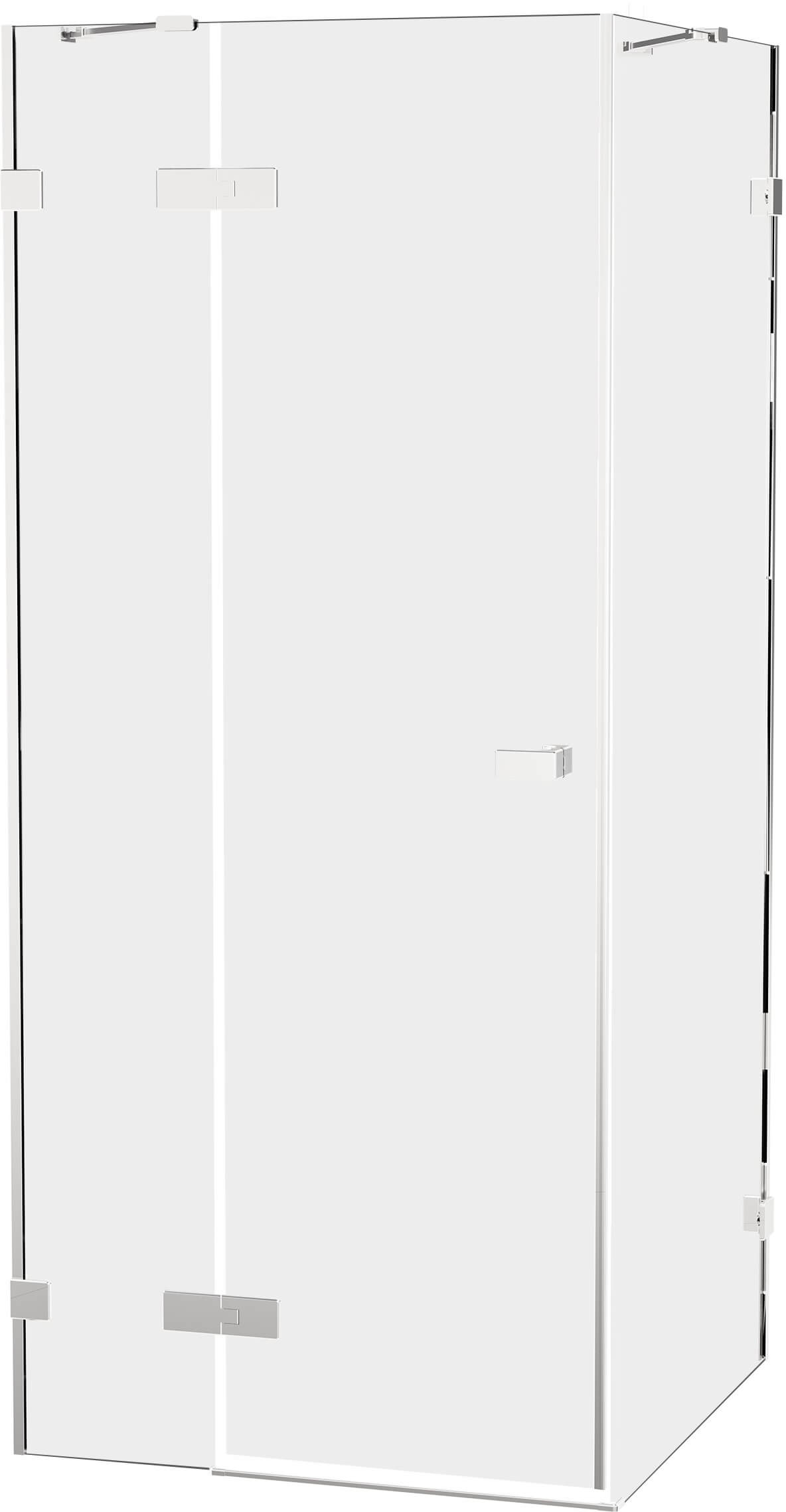 New Trendy Oxia zuhanykabin 80x80 cm négyzet króm fényes/átlátszó üveg AXJ-0103-WU