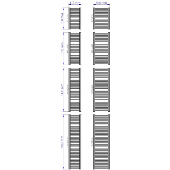 Készlet termosztatikus készlet Instal Projekt Z17 606400001C12, fürdőszoba radiátor Instal Projekt Retto RET-50/70C12