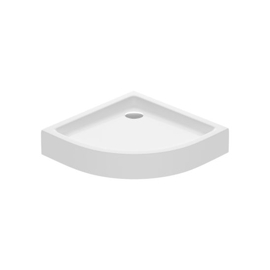 Set zuhanykabin Cersanit Arteco S157-001, félkör alakú zuhanytálca Cersanit Tako S204-003