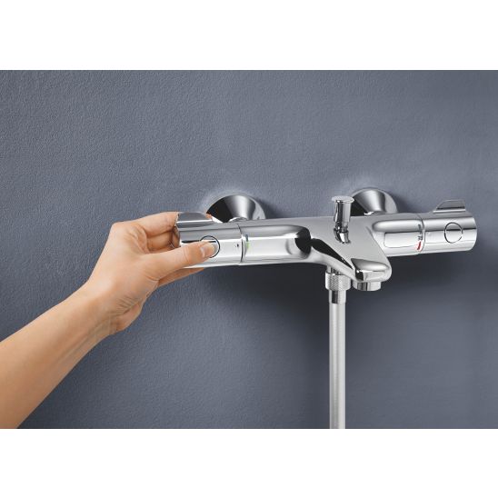 Készlet kád és zuhany csaptelep Grohe Grohtherm 800 34567000, zuhany készlet Grohe Vitalio SmartActive 26596000