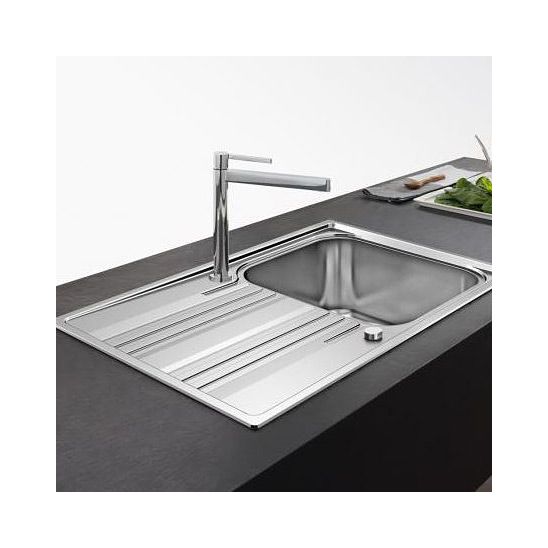 Készlet konyhai csaptelep Oltens Duf 35203100, acél mosogató Franke Smart 101.0368.324
