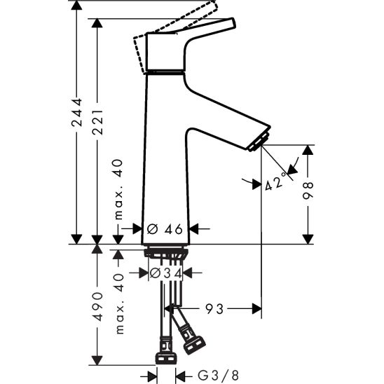 Készlet fejzuhany Hansgrohe Select 26522400, kád és zuhany csaptelep Hansgrohe Talis S 72405000, 72021000, 27413000, 26421400, 27454000