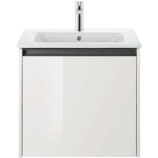 Készlet szekrény Duravit L-Cube LC624002222, mosdótál Duravit ME by Starck 2336630000