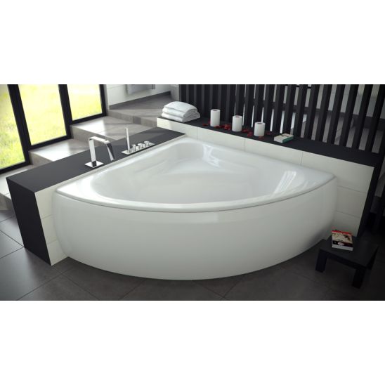 Set sarokkád Besco Mia #WAM-140-NS, kád burkolat Besco Mia OAM-140-NS