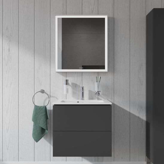 Készlet szekrény Duravit Brioso BR411002222, mosdótál Duravit ME by Starck 2342630000