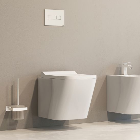 Készlet beépíthető keret Tece Base 9400407, WC csésze lassú záródású ülőkével Omnires Fontana FONTANAMWBP, 9.240.400
