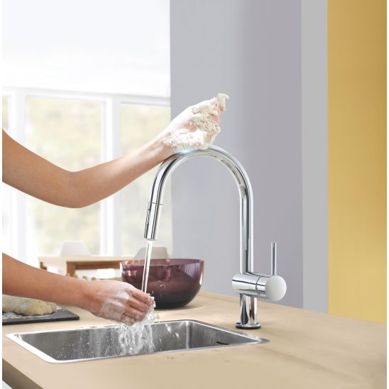 Készlet konyhai csaptelep Grohe Minta 31358002, gránit mosogató Grohe K700 31654AP0