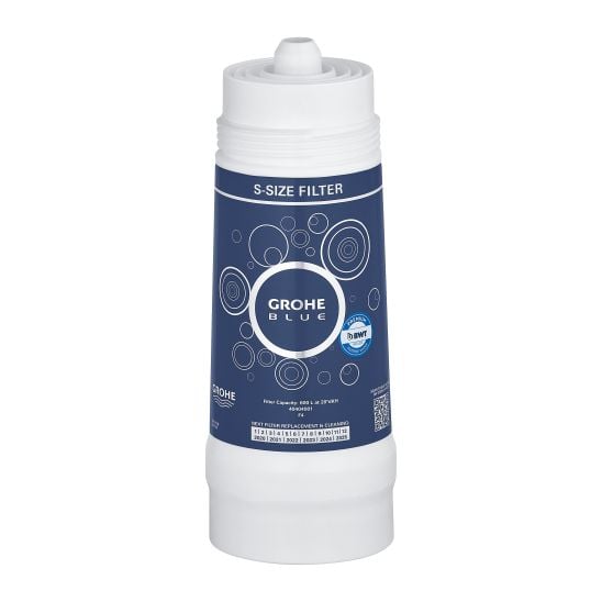 Készlet konyhai csaptelep szűrővel Grohe Blue 31455001, acél mosogató Grohe K700 31726SD0