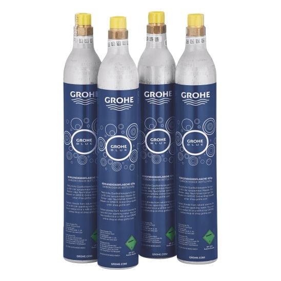 Készlet konyhai csaptelep szűrővel Grohe Blue 31455001, acél mosogató Grohe K700 31726SD0