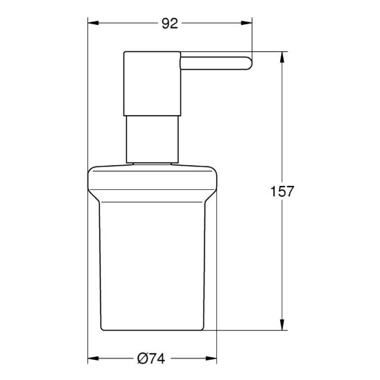 Készlet WC kefe Grohe Essentials 40374DL1, WC papír tartó Grohe Essentials 40367DL1, 40369DL1, 40365DL1, 40394DL1, 40364DL1