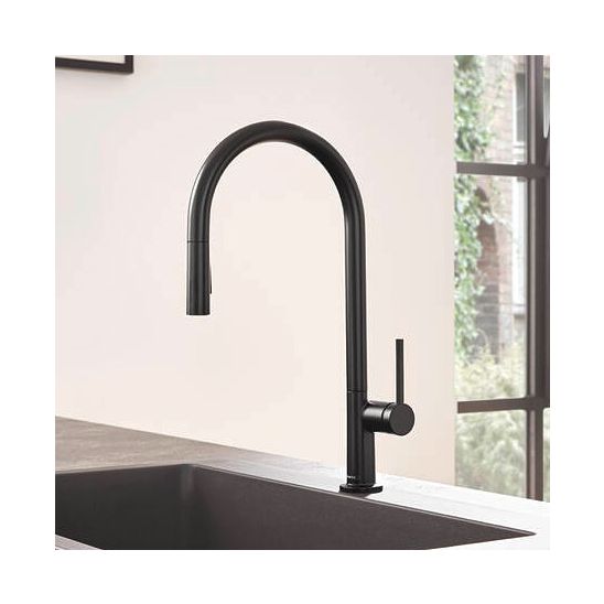 Készlet konyhai csaptelep Hansgrohe Talis M54 72801670, acél mosogató Hansgrohe S 71 43428800, 43921800