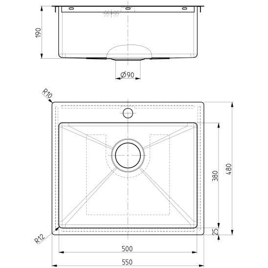 Készlet konyhai csaptelep Oltens Borga 35207300, acél mosogató Genesis Concept 1124382