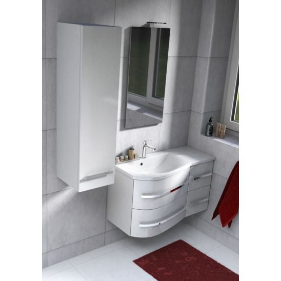 Készlet szekrény Oristo Opal OR30-SD4S-90-1-P, mosdótál Oristo Opal UME-OP-90-92-P