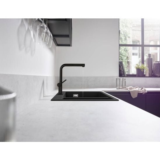 Készlet konyhai csaptelep Hansgrohe Talis M54 72809670, gránit mosogató Hansgrohe S 51 43431170, 43927000