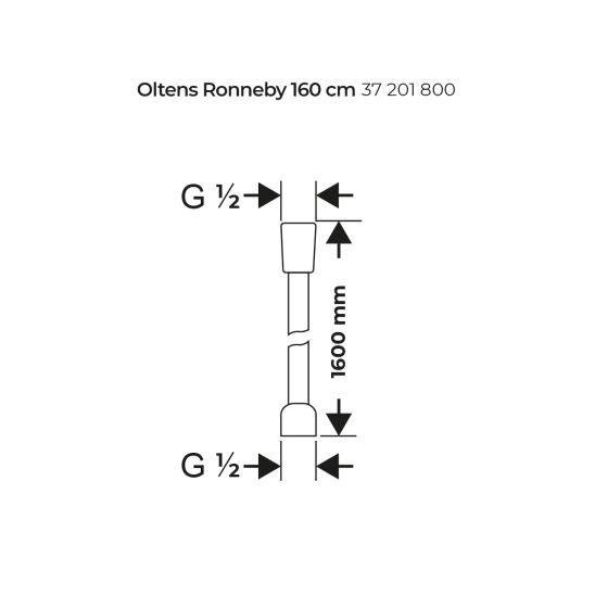 Készlet zuhanyrúd Oltens Alling 37300800, zuhanyfej Oltens Driva EasyClick 37104800, 37201800