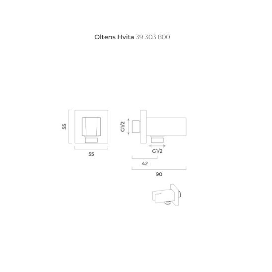 Készlet fejzuhany Oltens Vindel 37001800, kád és zuhany csaptelep Oltens Molle 34100800, 39401800, 37103800, 39303800, 37200800