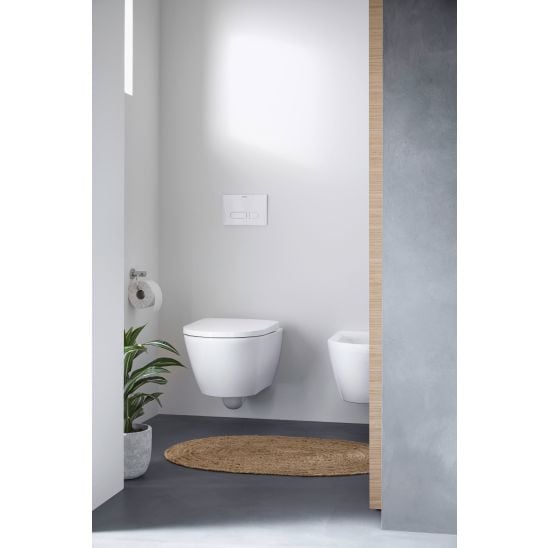 Készlet WC csésze lassú záródású ülőkével Duravit D-Neo 45770900A1, beépíthető keret Duravit DuraSystem WD1029000000, WD5009031000